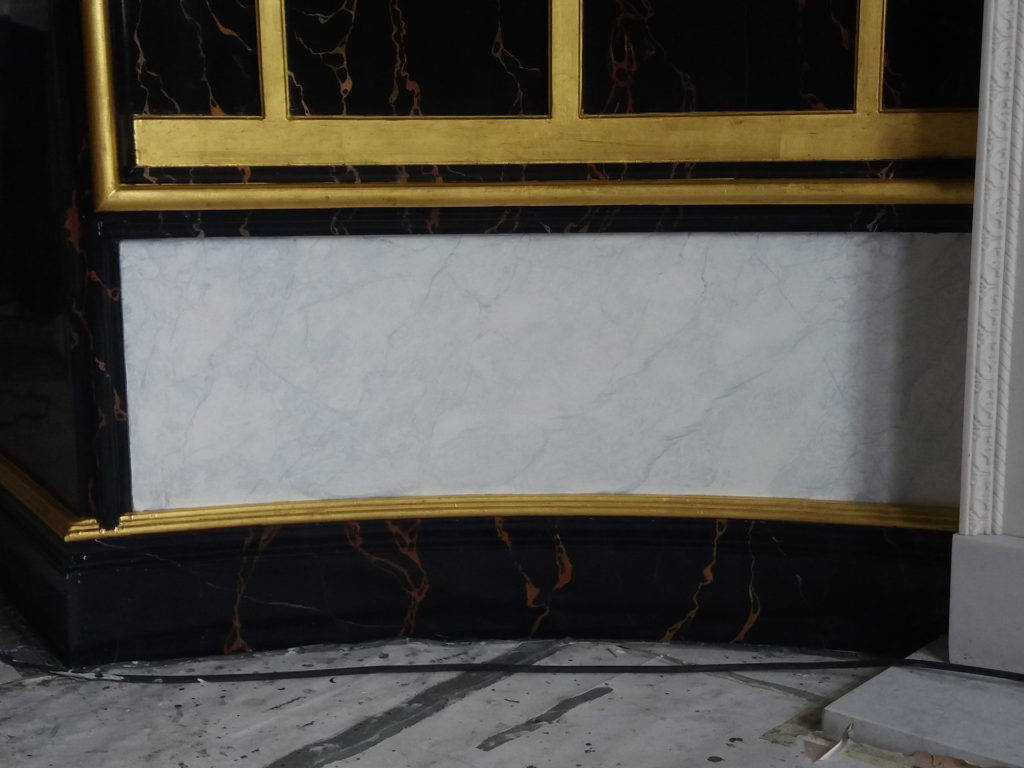 Faux Carrara marble